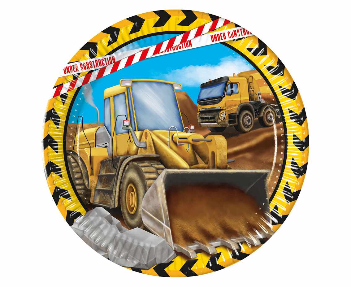 Paper plates Construction, 23 cm, 8 pcs. PROCOS