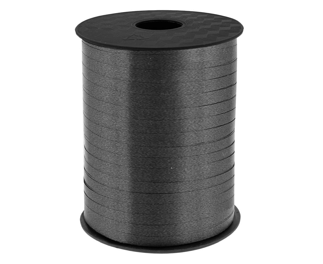 Cinta de plástico para rizar, color negro, 458 m