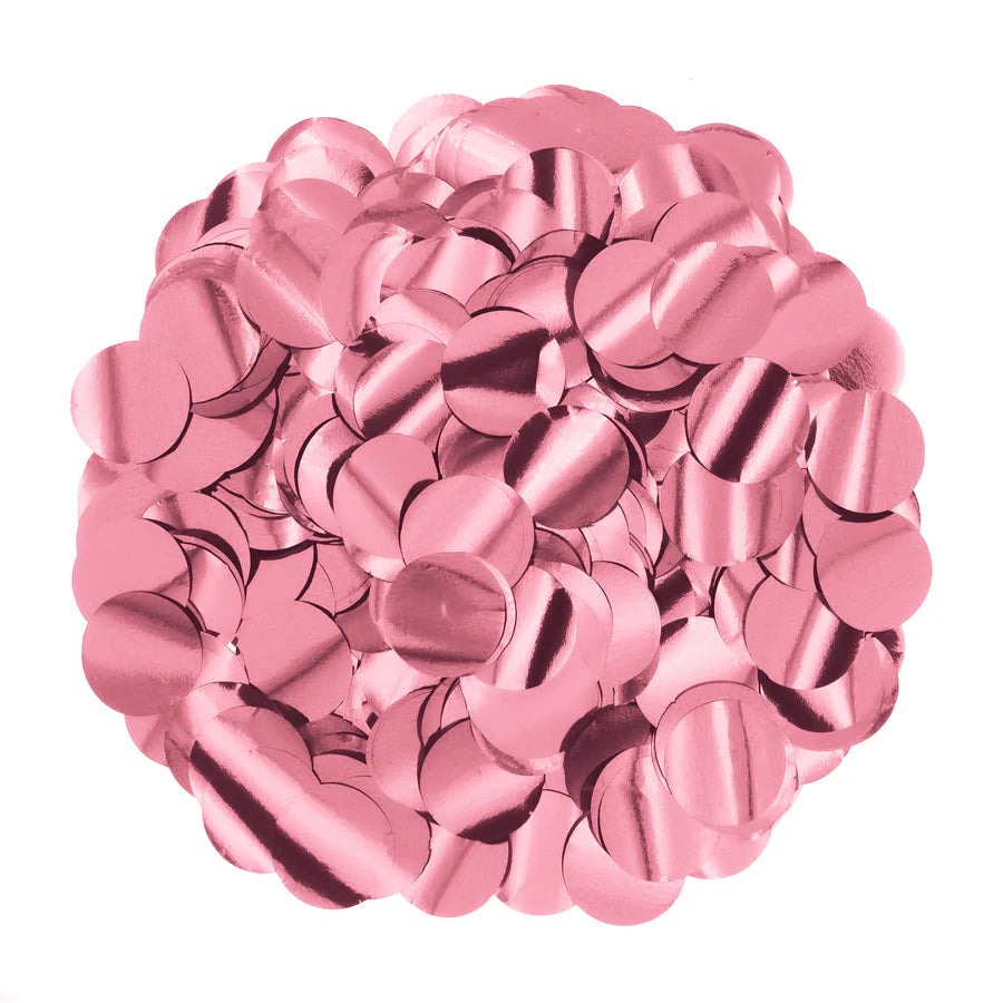 Círculos de confete, ouro rosa, 1 cm, pacote de 15 g