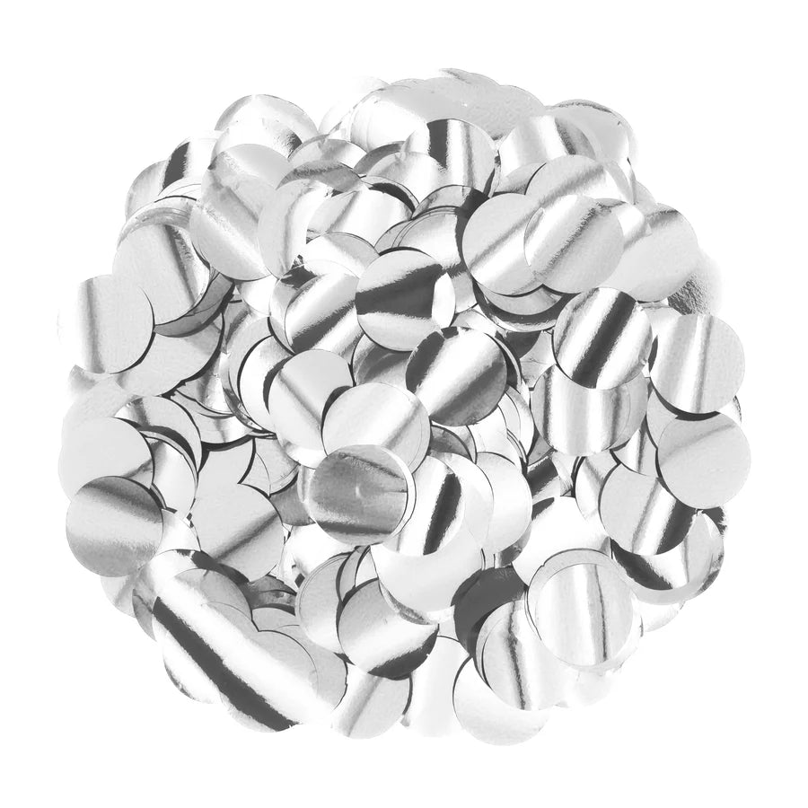 Confetti Circles, silver, 1 cm, 15 g package