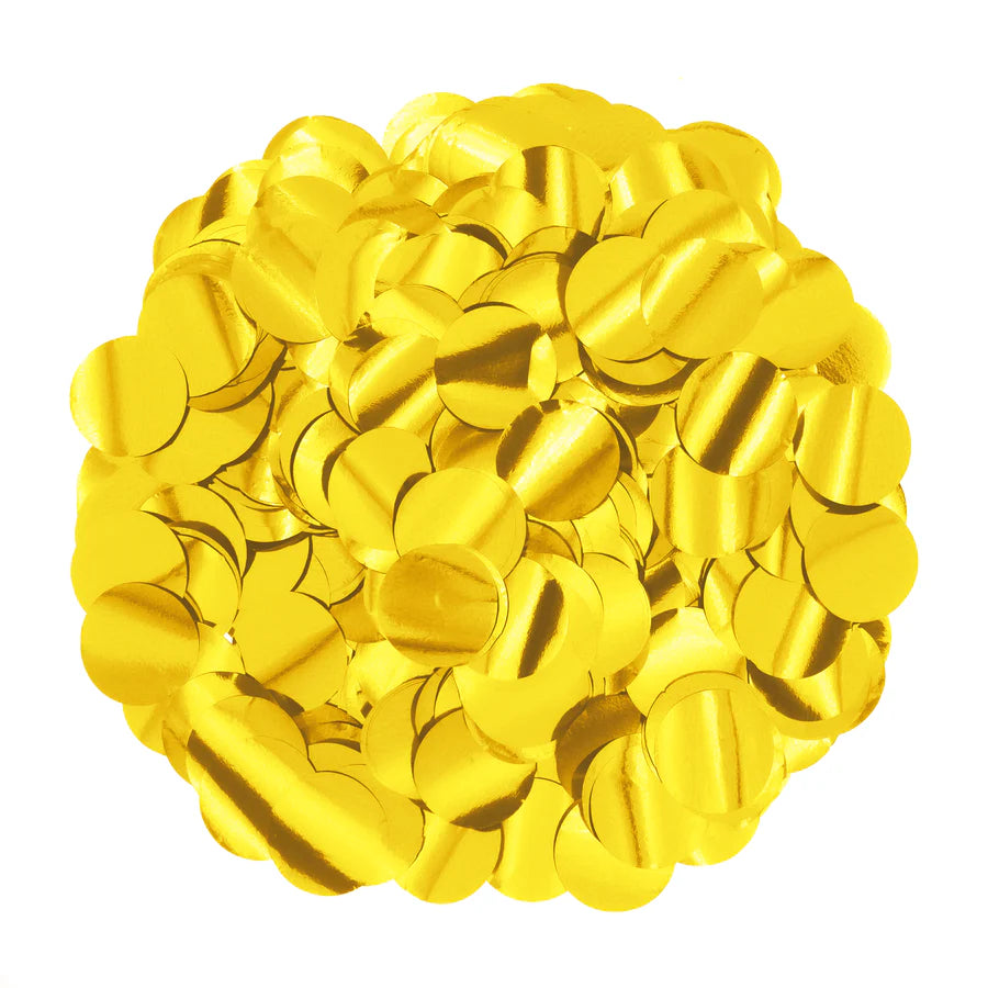 Círculos de confete, dourado, 1 cm, pacote de 15 g