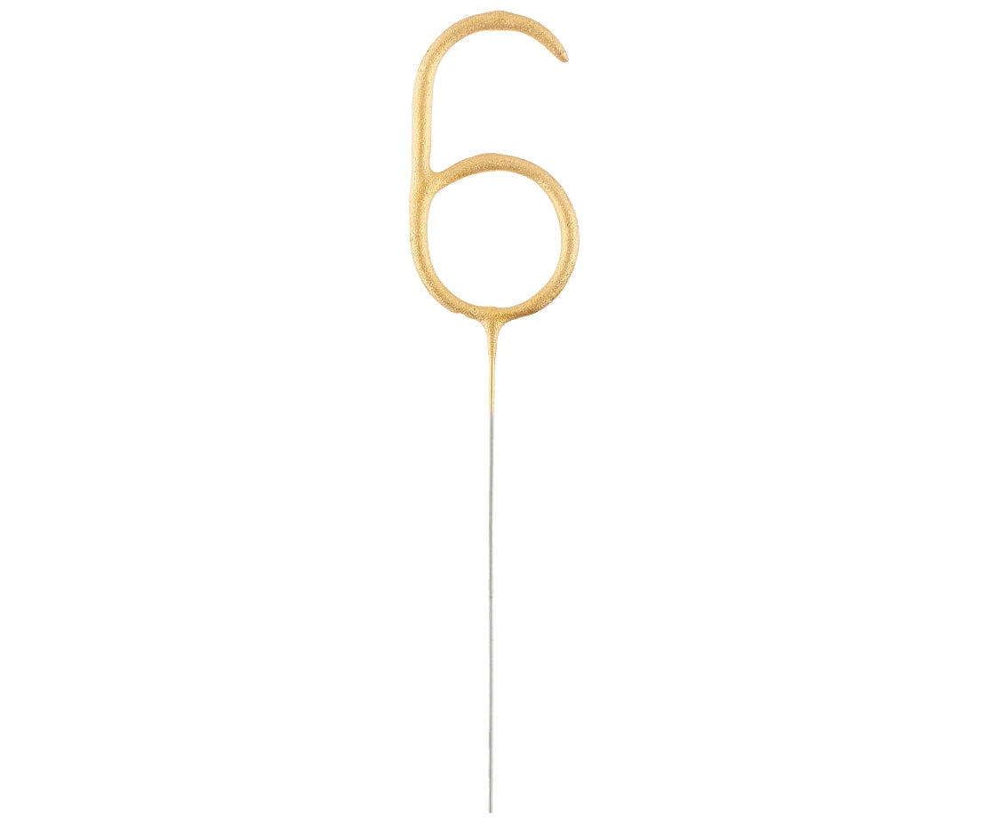 Golden Digit Sparkler 6, 17 cm Godan