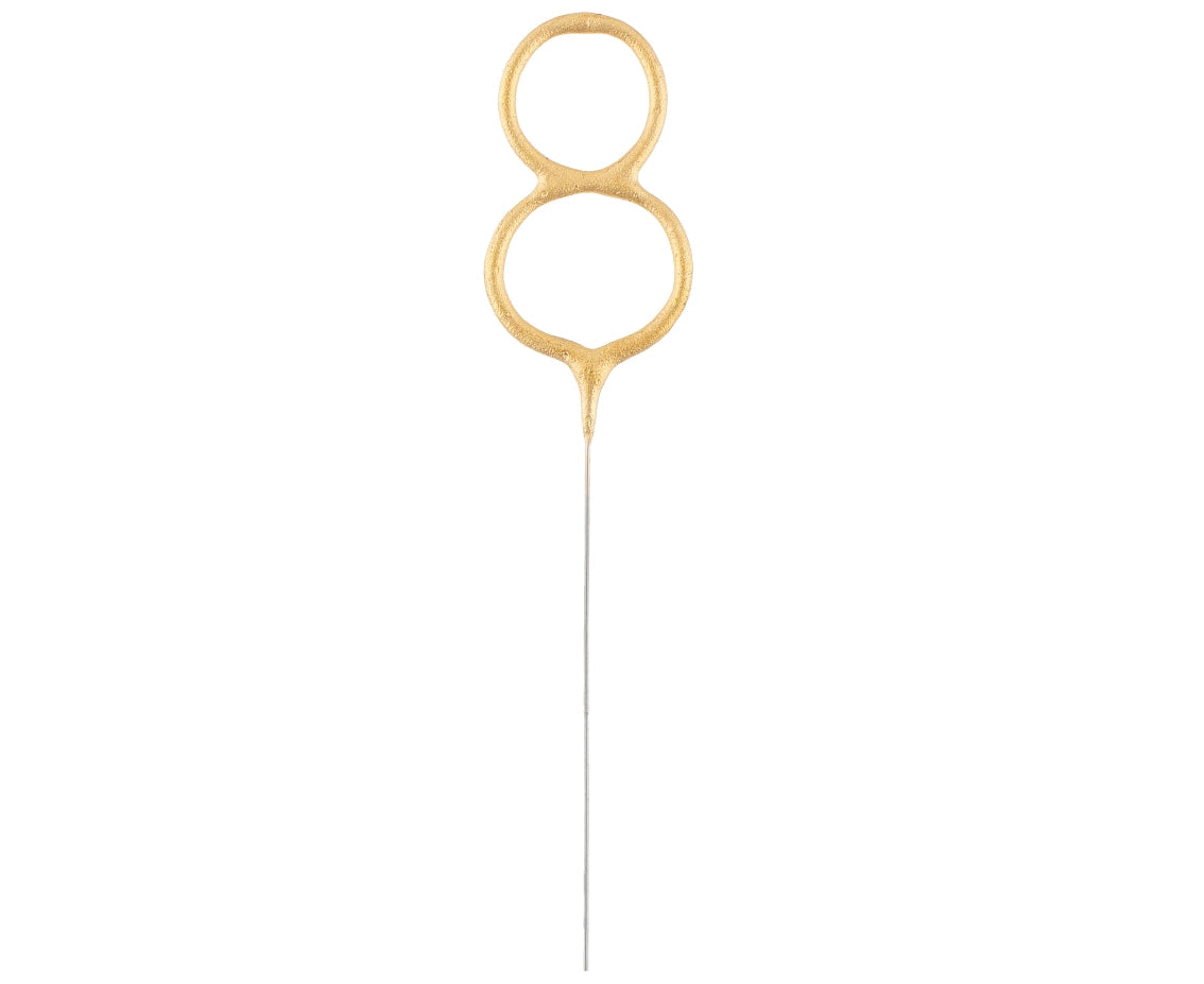 Golden Digit Sparkler 8, 17 cm Godan