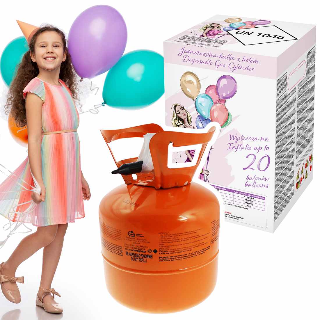 What size helium tank do I need to fill 50 balloons?