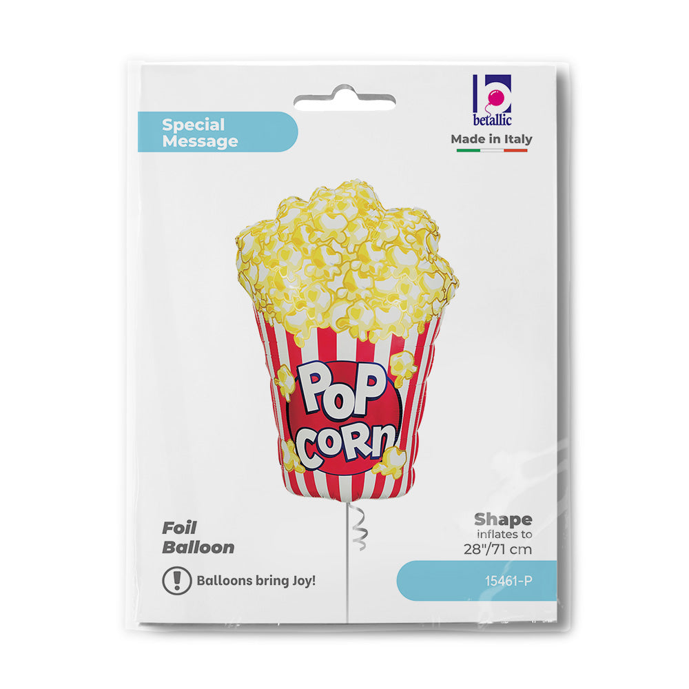 Palomitas de maíz con globos de aluminio, 38" / 97 cm
