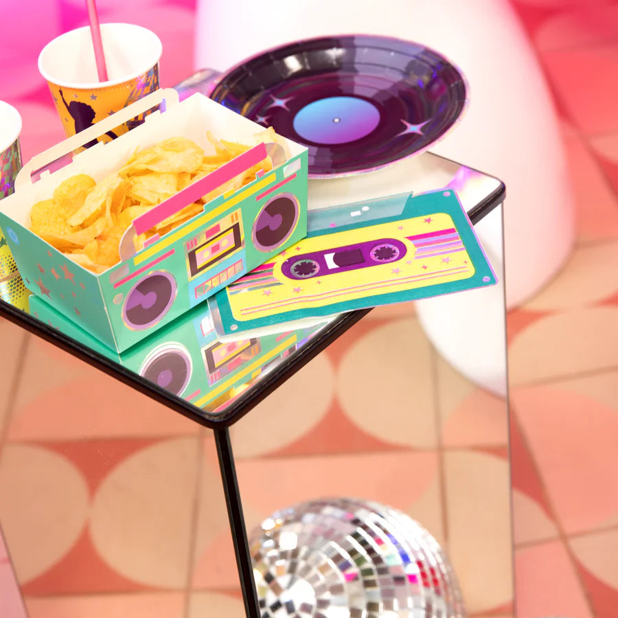 Paper Napkins Retro Disco, 33x21 cm, 10 pcs PartyPal