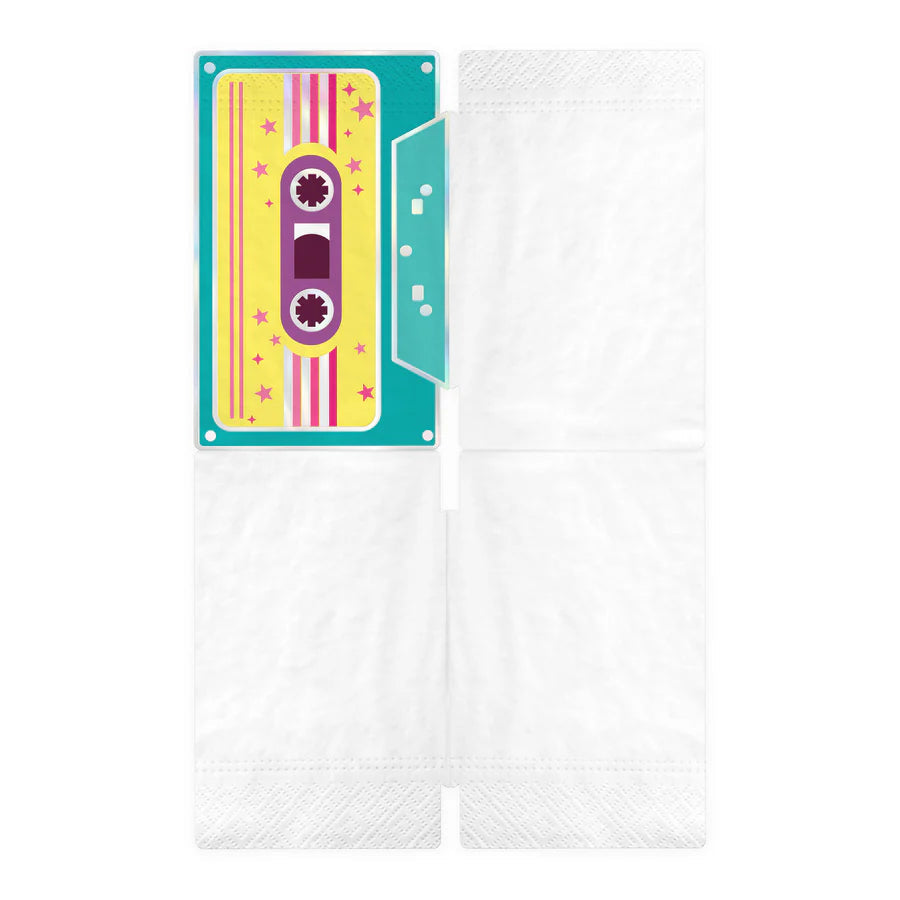 Paper Napkins Retro Disco, 33x21 cm, 10 pcs PartyPal