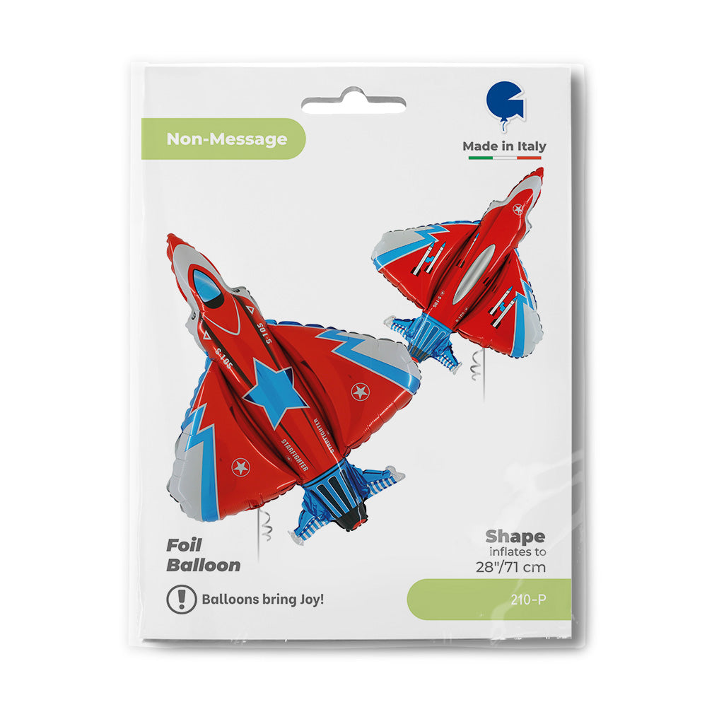 Globo de aluminio Starfighter, 28" / 71 cm