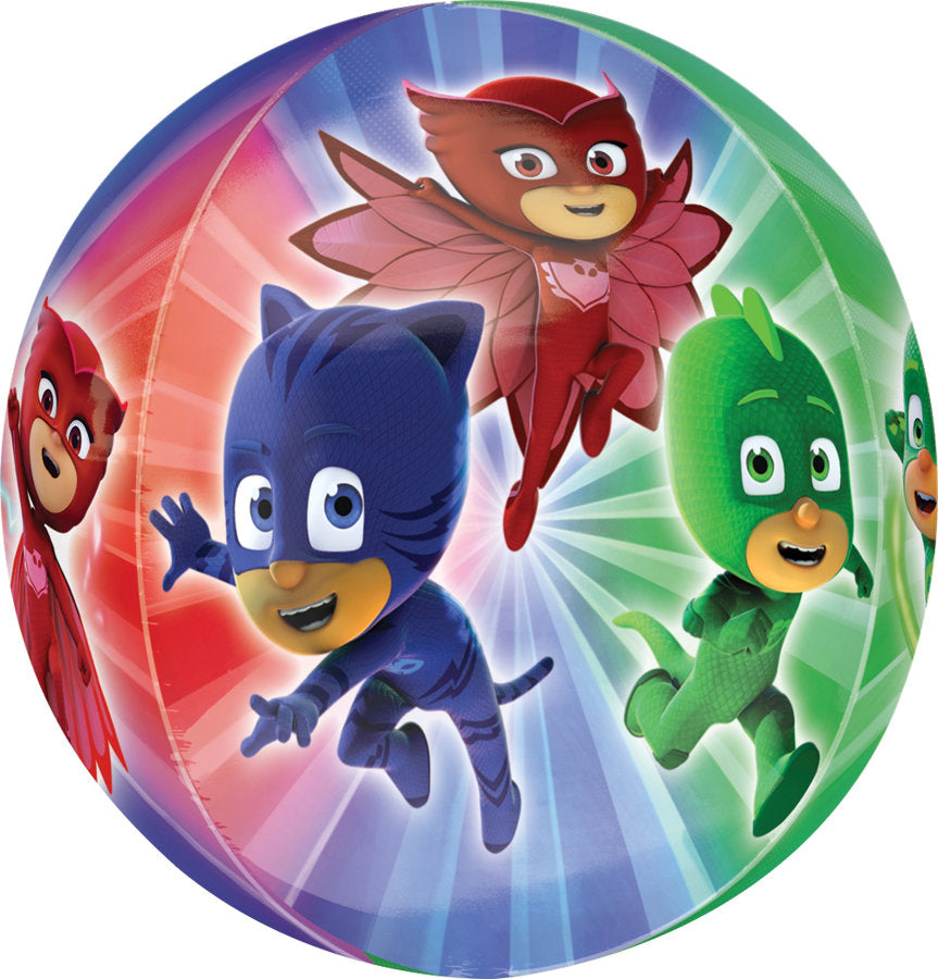 Globo de aluminio Pj Masks, ORBZ, 15x16" / 38x40 cm