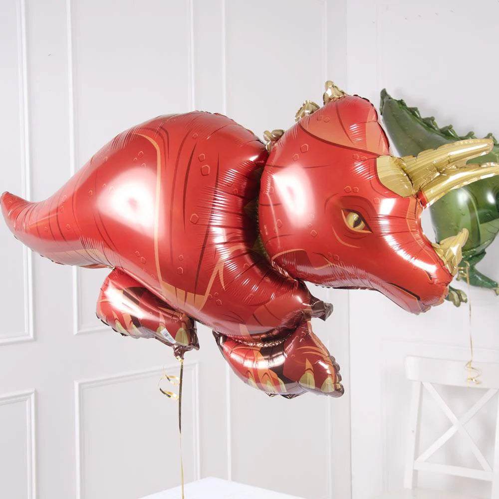 Balão de alumínio Dinossauro, Triceratops, 42" / 106 cm