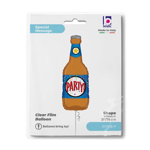Botella de cerveza para fiesta con globos de aluminio, 31" / 40x80 cm