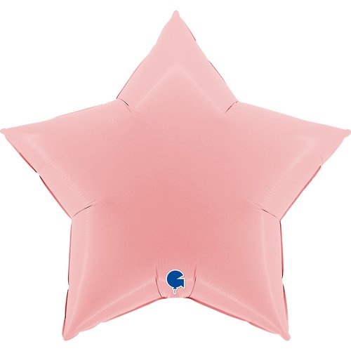 Balão de Foil Estrela, Rosa Fosco, 36" / 91 cm