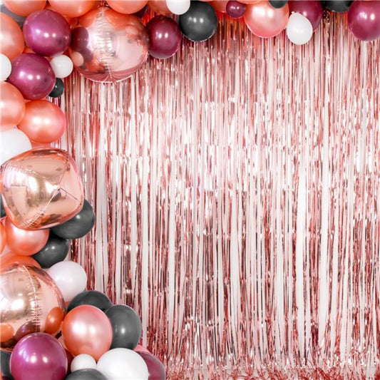 Party curtain, rose gold , 90 x 250 cm Godan