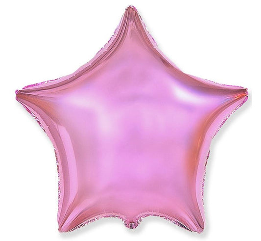 Balão de Foil Estrela, Rosa, 18" / 48 cm