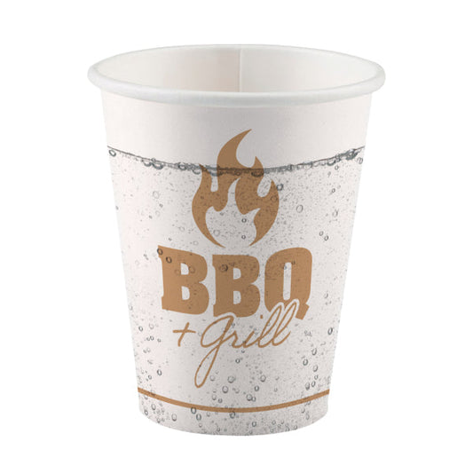 Paper cups "BBQ & Grill Party", 500 ml, 8 pcs Amscan