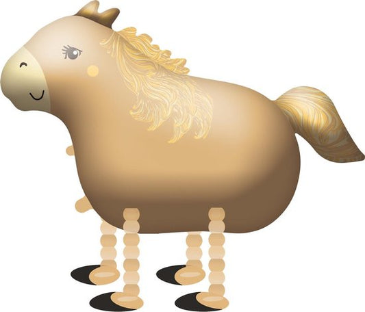 Foil Balloon Horse, Pony design, 54x96 cm. Inflate with helium, features attached ribbon, perfect for parties.