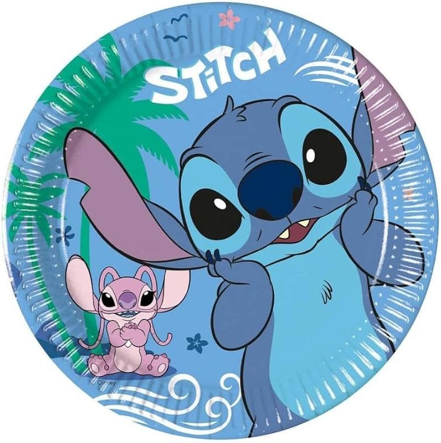 Paper plates Stitch 20 cm, 8 pcs PROCOS