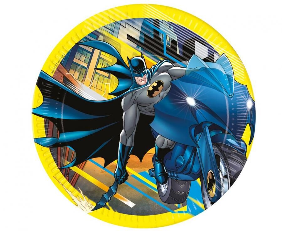 Paper plates Batman, 23 cm, 8 pcs PROCOS