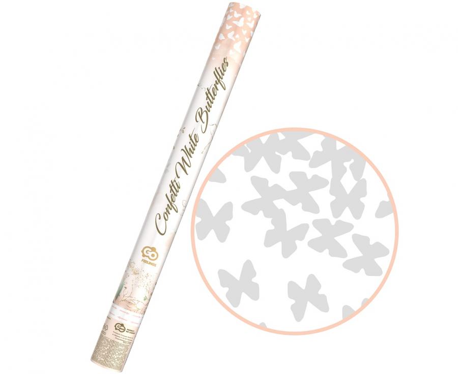 Confetti Cannon Butterfly, white, 60 cm. Godan