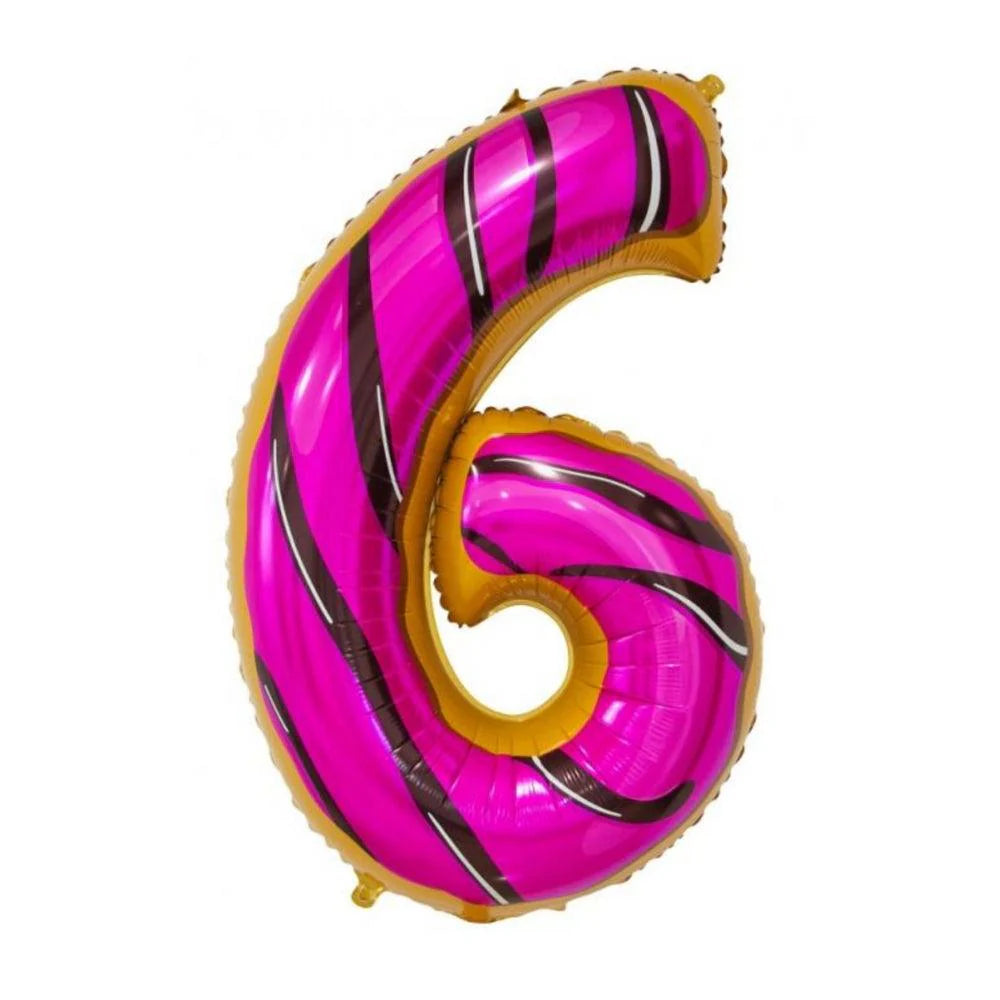 Foil Balloon Number ''6'', 78 cm, cookie Godan