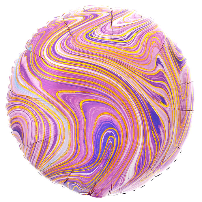 Foil Balloon Marblez Purple,  17" / 43 cm Anagram