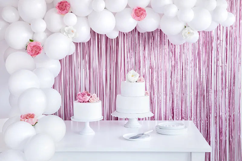 Party curtain, matte heather color, 90x250cm