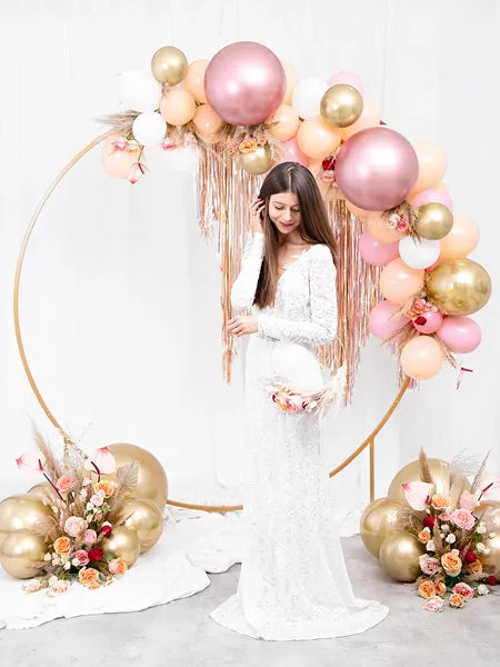 Party curtain, matte gold, 90x250cm