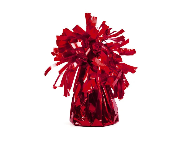 Balloon weight, red, 7 cm, 130g, 1 pcs Partydeco