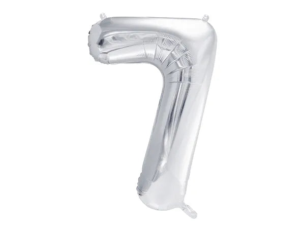 Balão Foil Número ''7'', 86cm, prata