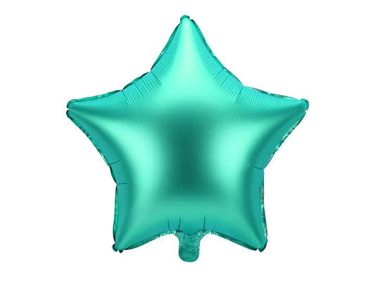 Balão de Foil Estrela, Verde Cetim, 17" / 42 cm