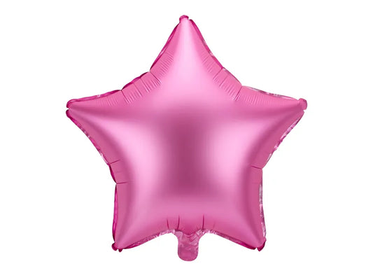 Balão de Foil Estrela, Rosa Cetim, 17" / 42 cm