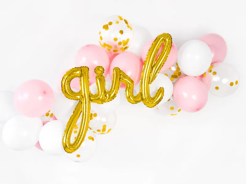 Foil Balloons Letters Girl Gold 77 x 70 cm Inflatable Decor