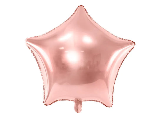 Balão de Foil Estrela, Ouro Rosa, 28" / 70 cm