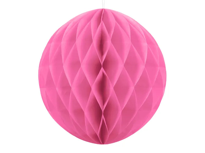 Bola de favo de mel, rosa, papel de seda, 20 cm, 1 peça