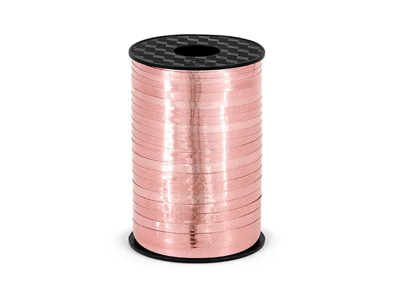 Plastic Curling Ribbon, rose gold, 225 m Partydeco