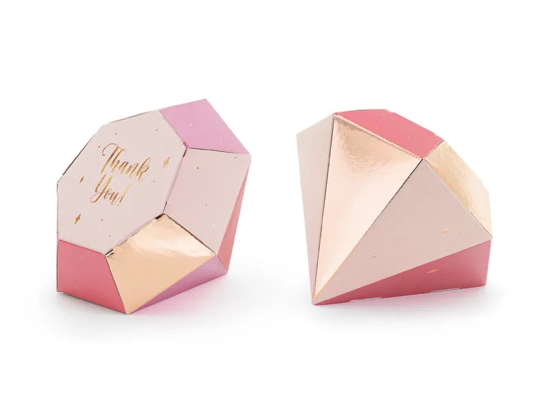 Caixas de papel Diamantes, 10x12x11,5 cm, 6 unidades