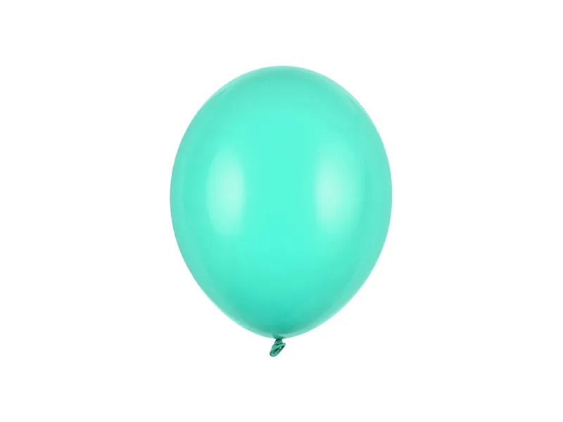 Strong Balloons 23 cm, Pastel Mint Green, 100 pcs Partydeco