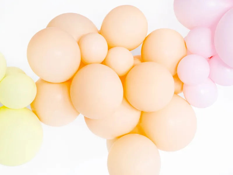 Strong Balloons 30cm, Pastel Light Peach, 100 pcs Partydeco