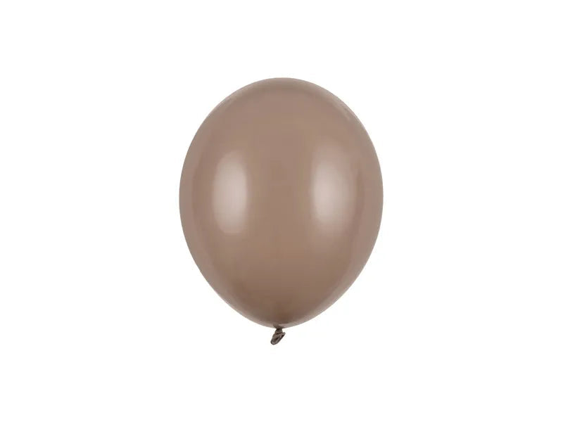 Strong Balloons 23 cm, Pastel Cappuccino, 100 pcs Partydeco