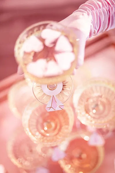 Drink tags Diamonds, 4x6.5 cm, 10 pcs Partydeco