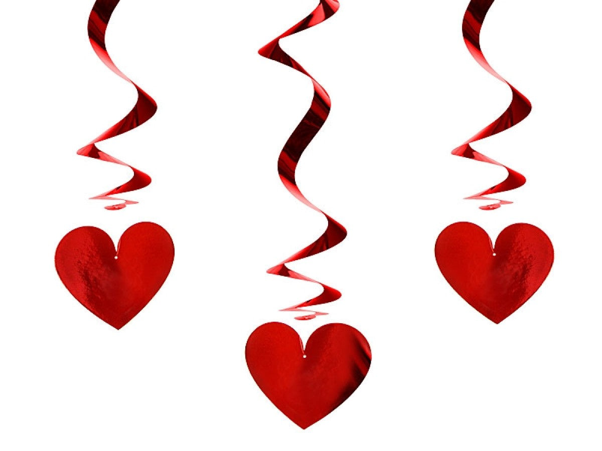 Hanging decoration Hearts, 60 cm, 3 pcs