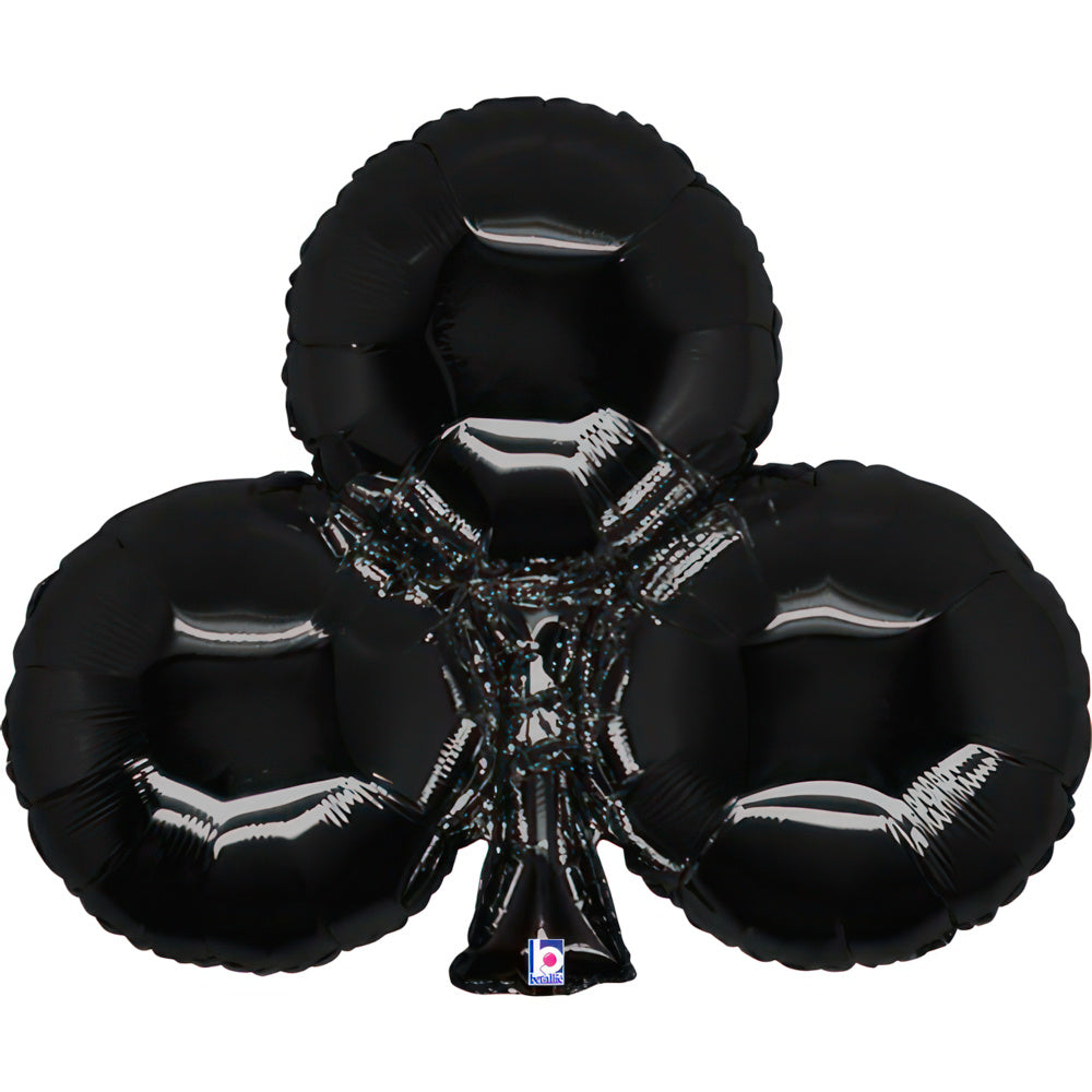 Foil balloon in the shape of playing cards, 76 cm, perfect for casino-themed parties or events. Inflate with air or helium.