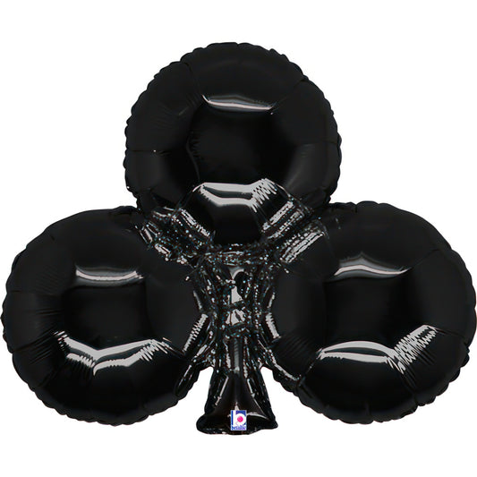Foil balloon in the shape of playing cards, 76 cm, perfect for casino-themed parties or events. Inflate with air or helium.