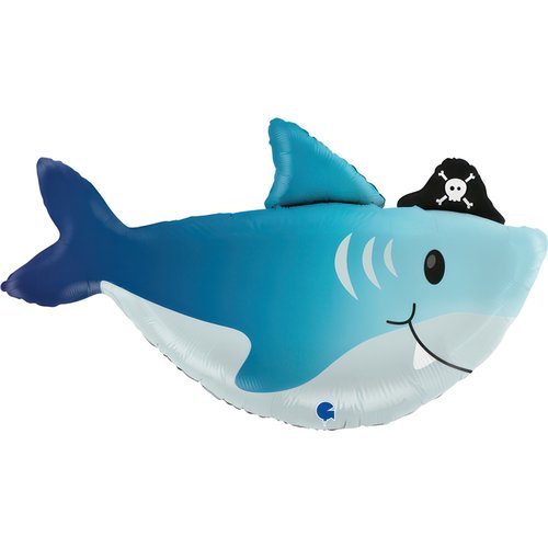 Foil Balloon Shark Pirate 74x42 cm