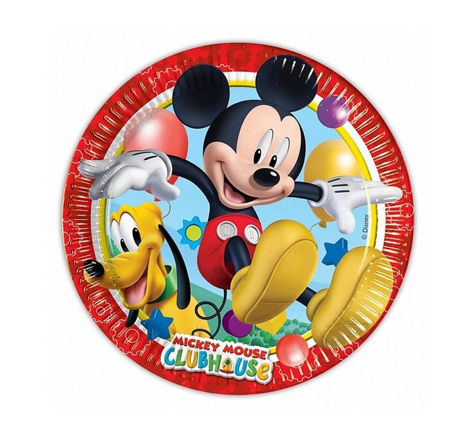 Paper plates Mickey Mouse Club, 20 cm, 8 pcs PROCOS