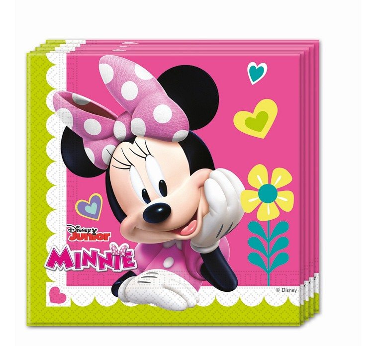Guardanapos de papel Minnie Mouse Junior, 33x33 cm, 20 unidades