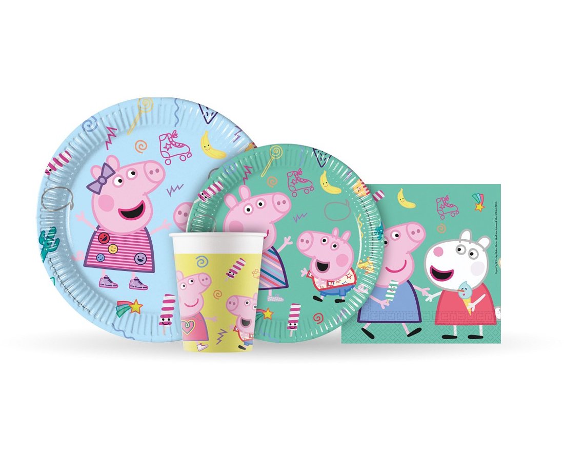 Paper plates Peppa Pig, 23 cm, 8 pcs PROCOS