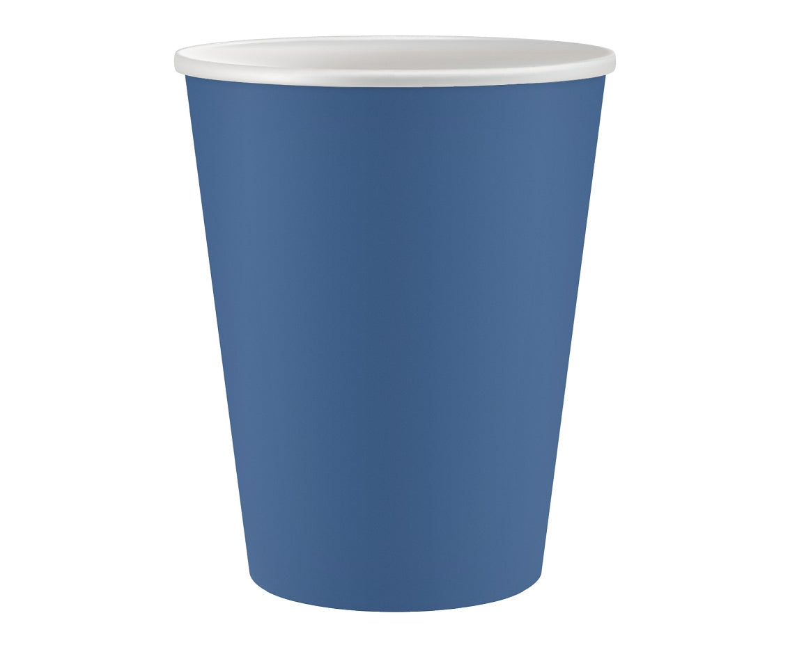 Paper cups, dark blue, 250 ml, 6 pcs Godan