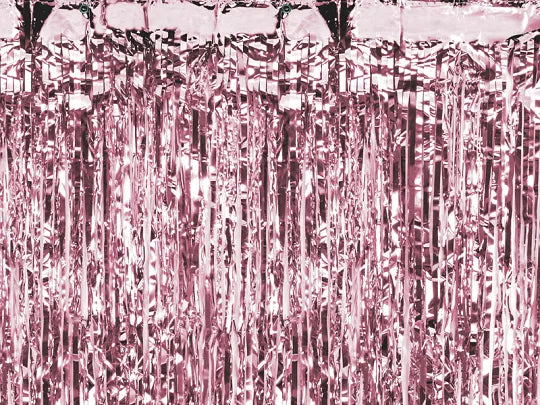 Cortina de festa, ouro rosa, 90x250cm