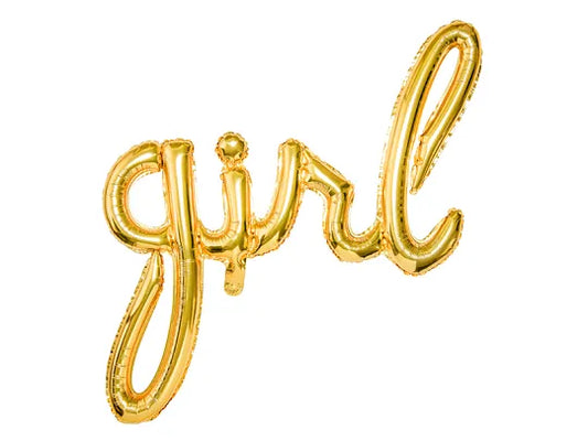 Foil Balloons Letters Girl Gold 77 x 70 cm Inflatable Decor